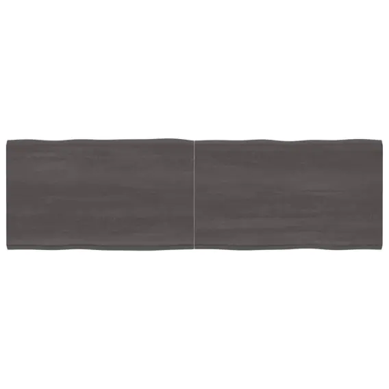 Bezpieczna płatność Blat stołu, ciemnoszary, 200x60x4 cm, dąb z naturalną krawędzią Lumarko! - Hurtownia wielobranżowa Lumarko